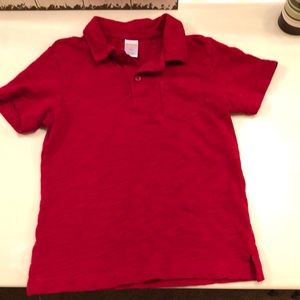 Red polo Gymboree size 5